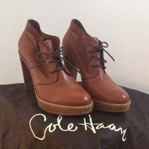 Cole Haan Brown Leather Booties *BRAND NEW